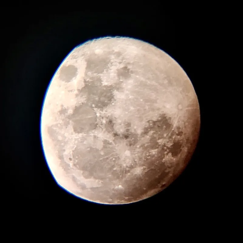 The moon photographed through my telescope